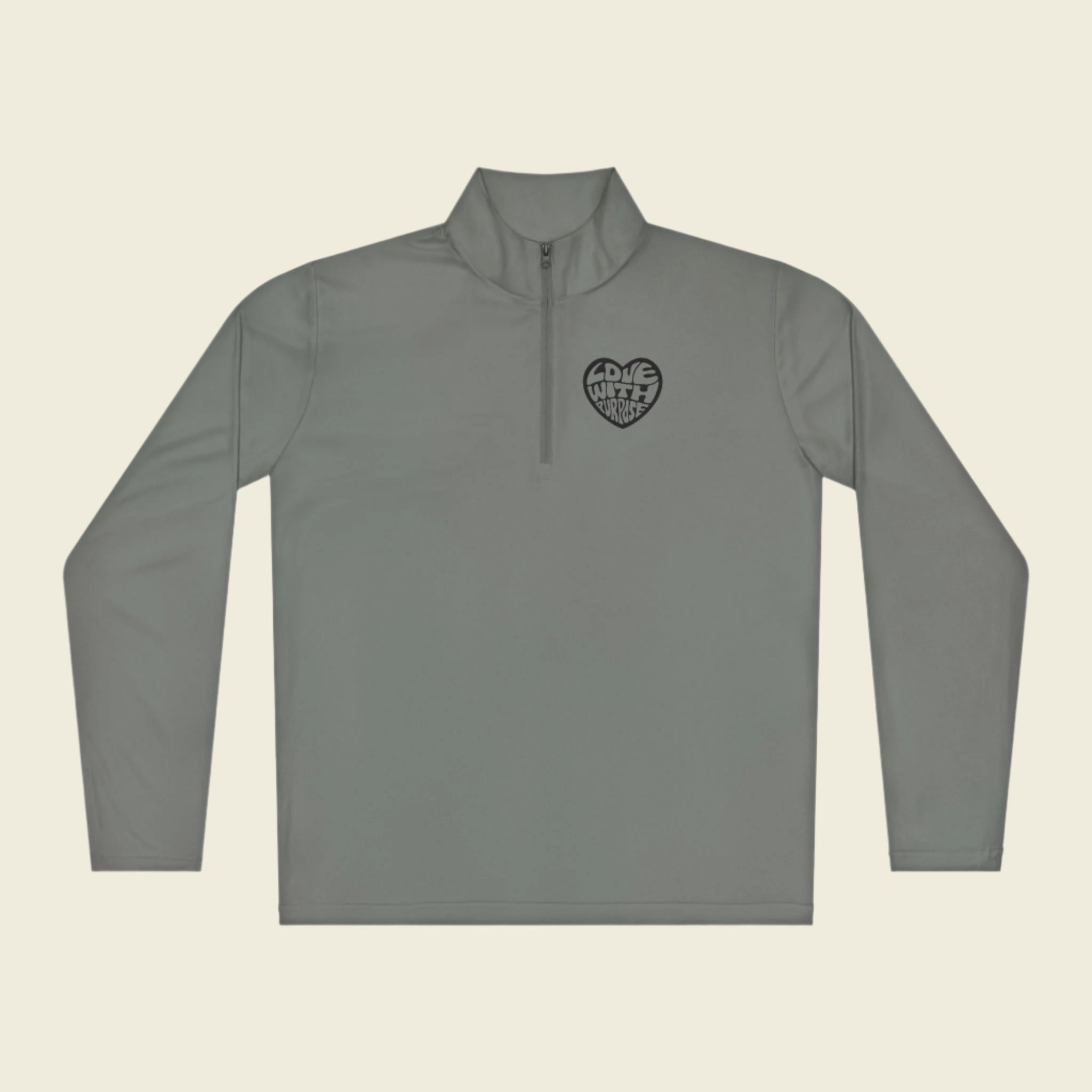 LWP Heart Unisex Quarter-Zip Pullover - Love With Purpose 