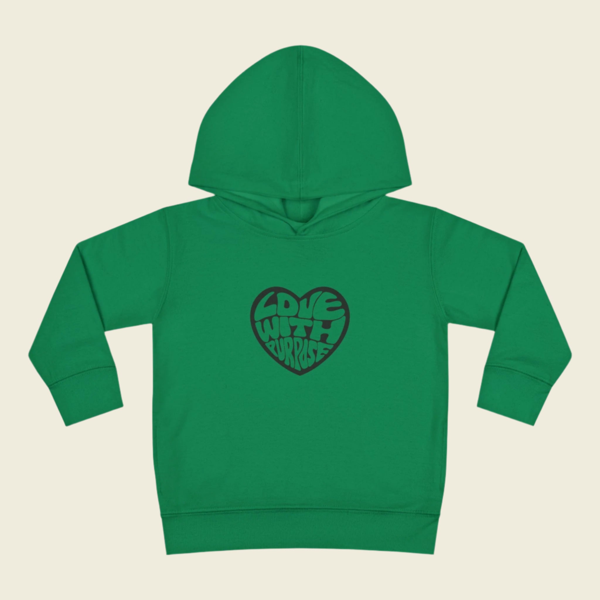 LWP Heart Toddler Pullover Fleece Hoodie - Love With Purpose 