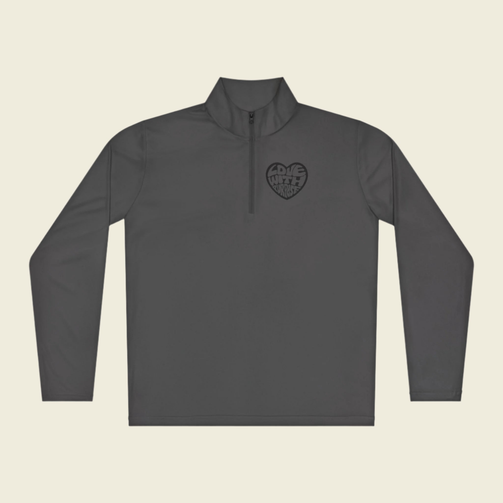 LWP Heart Unisex Quarter-Zip Pullover - Love With Purpose 