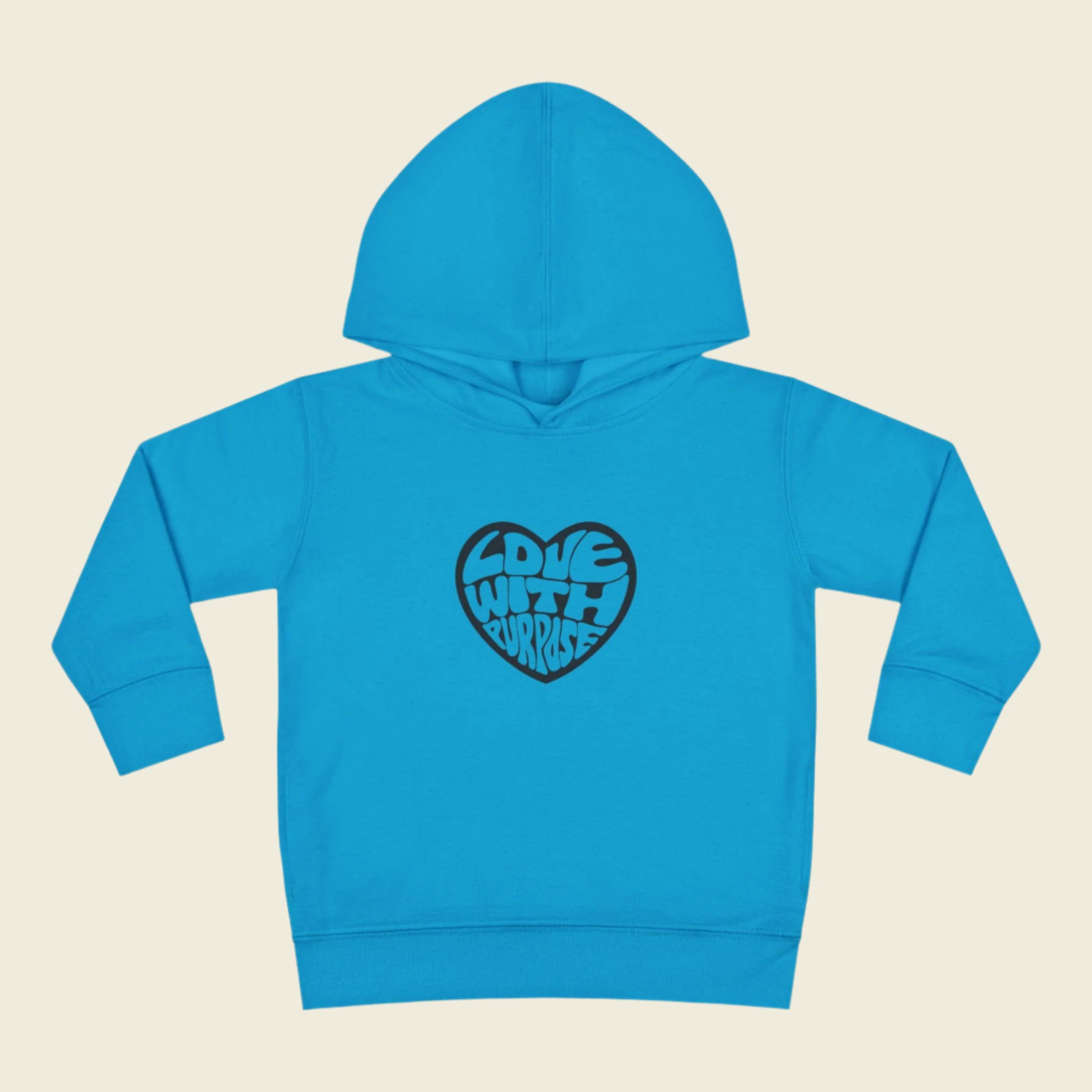 LWP Heart Toddler Pullover Fleece Hoodie - Love With Purpose 