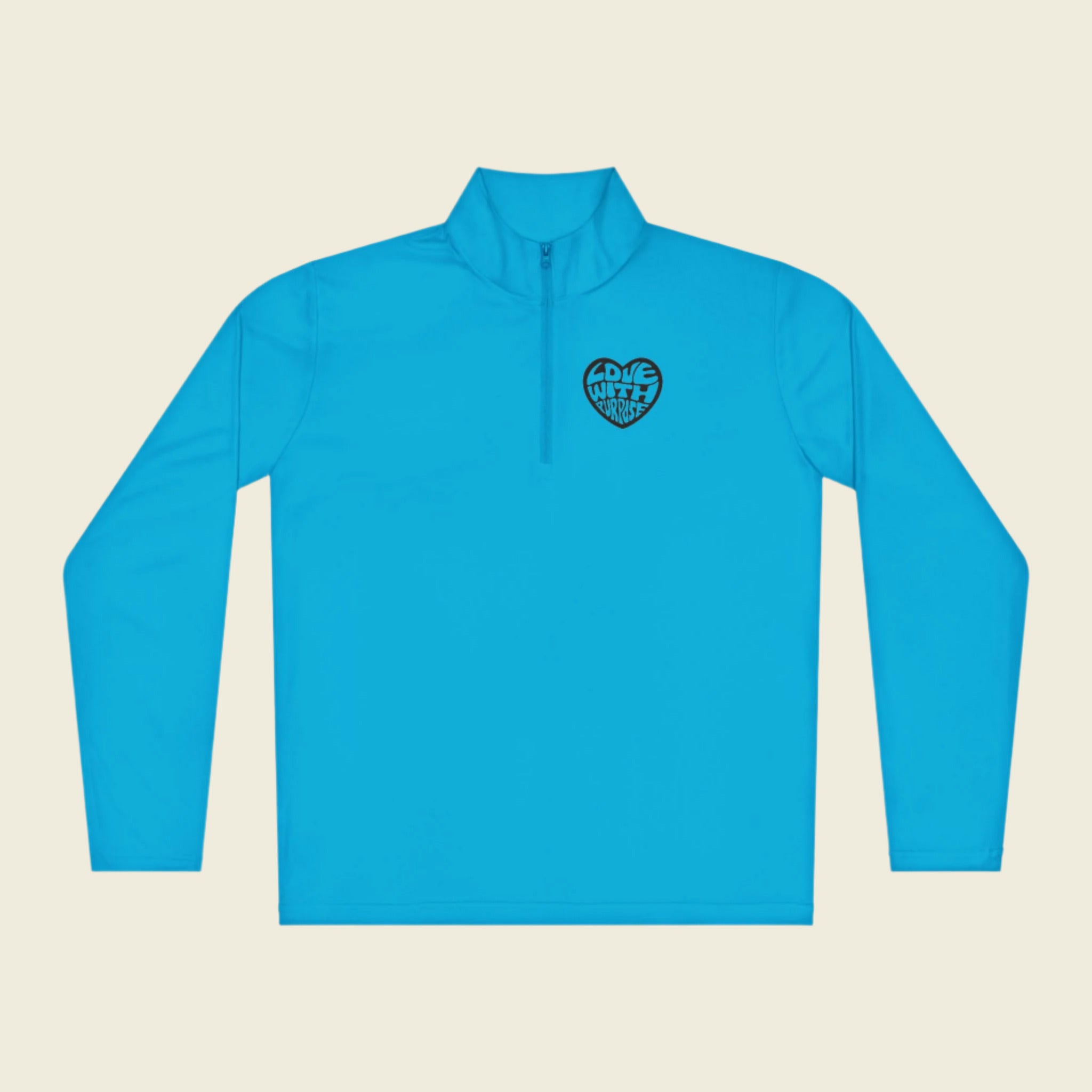 LWP Heart Unisex Quarter-Zip Pullover - Love With Purpose 