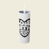 LWP Heart Skinny Tumbler with Straw, 20oz - Love With Purpose 