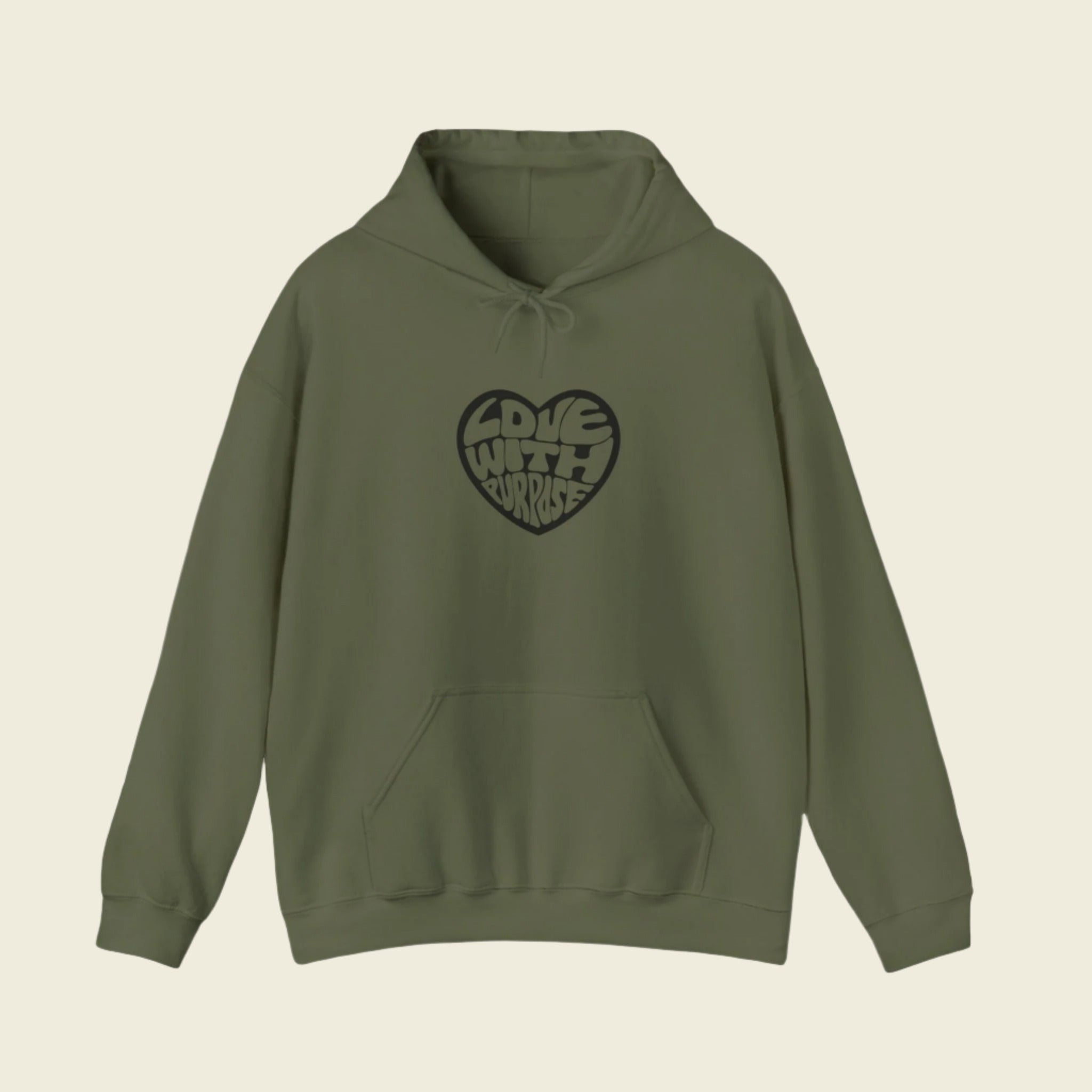 LWP Heart Unisex Heavy Blend™ Hooded Sweatshirt - Love With Purpose 