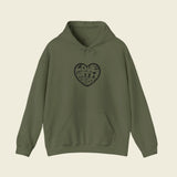 LWP Heart Unisex Heavy Blend™ Hooded Sweatshirt - Love With Purpose 