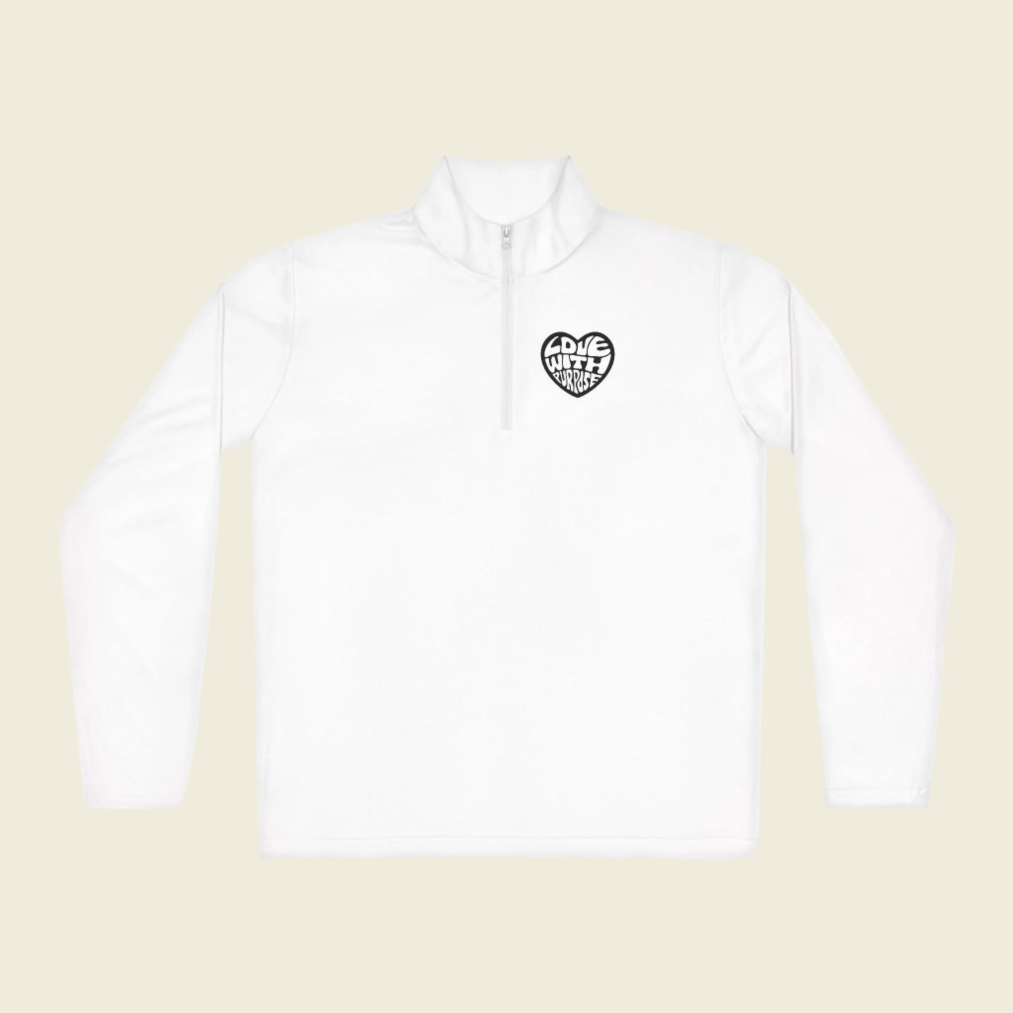 LWP Heart Unisex Quarter-Zip Pullover - Love With Purpose 