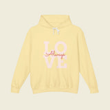 LOVE ALWAYS Lightweight Hooded Sweatshirt - Love With Purpose 