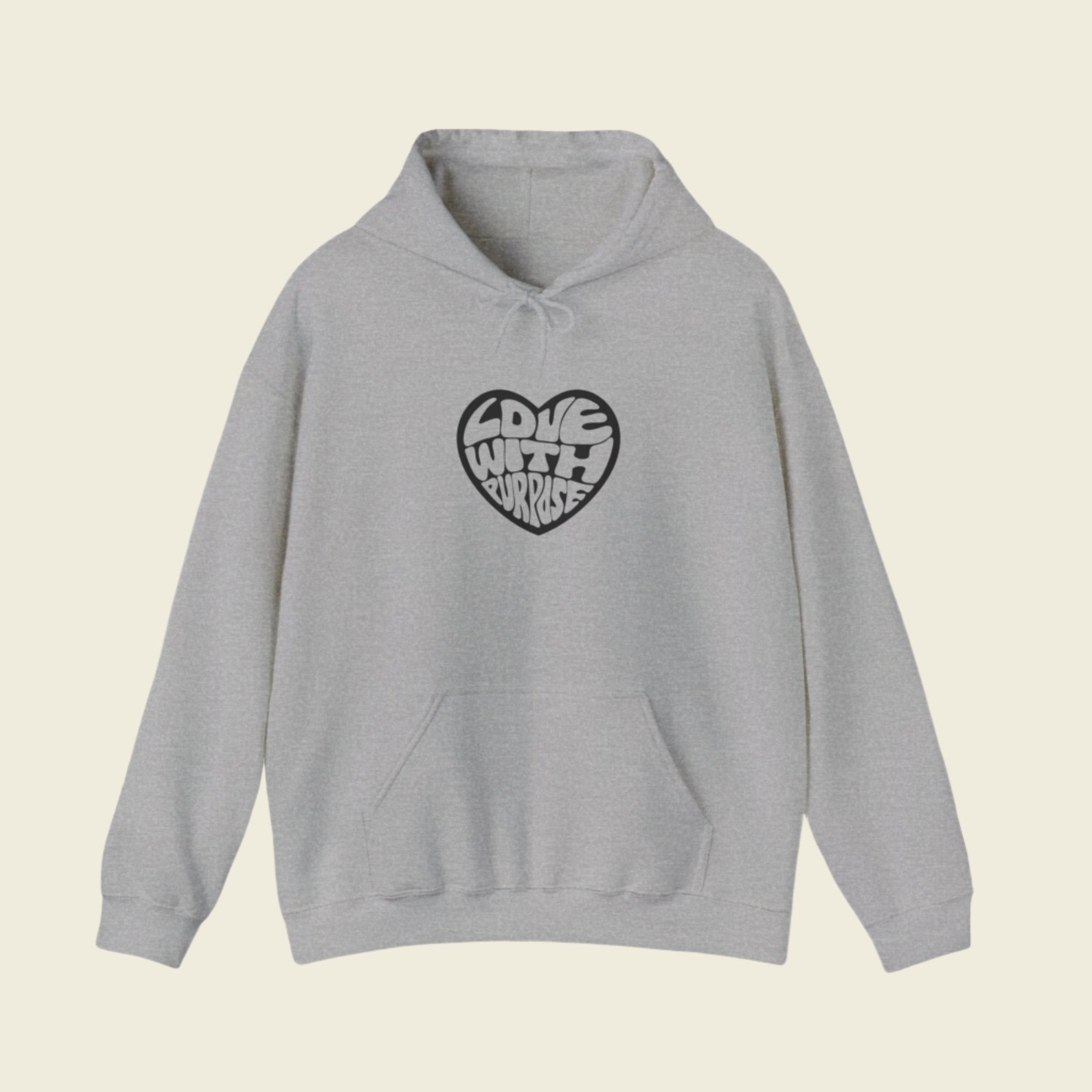 LWP Heart Unisex Heavy Blend™ Hooded Sweatshirt - Love With Purpose 