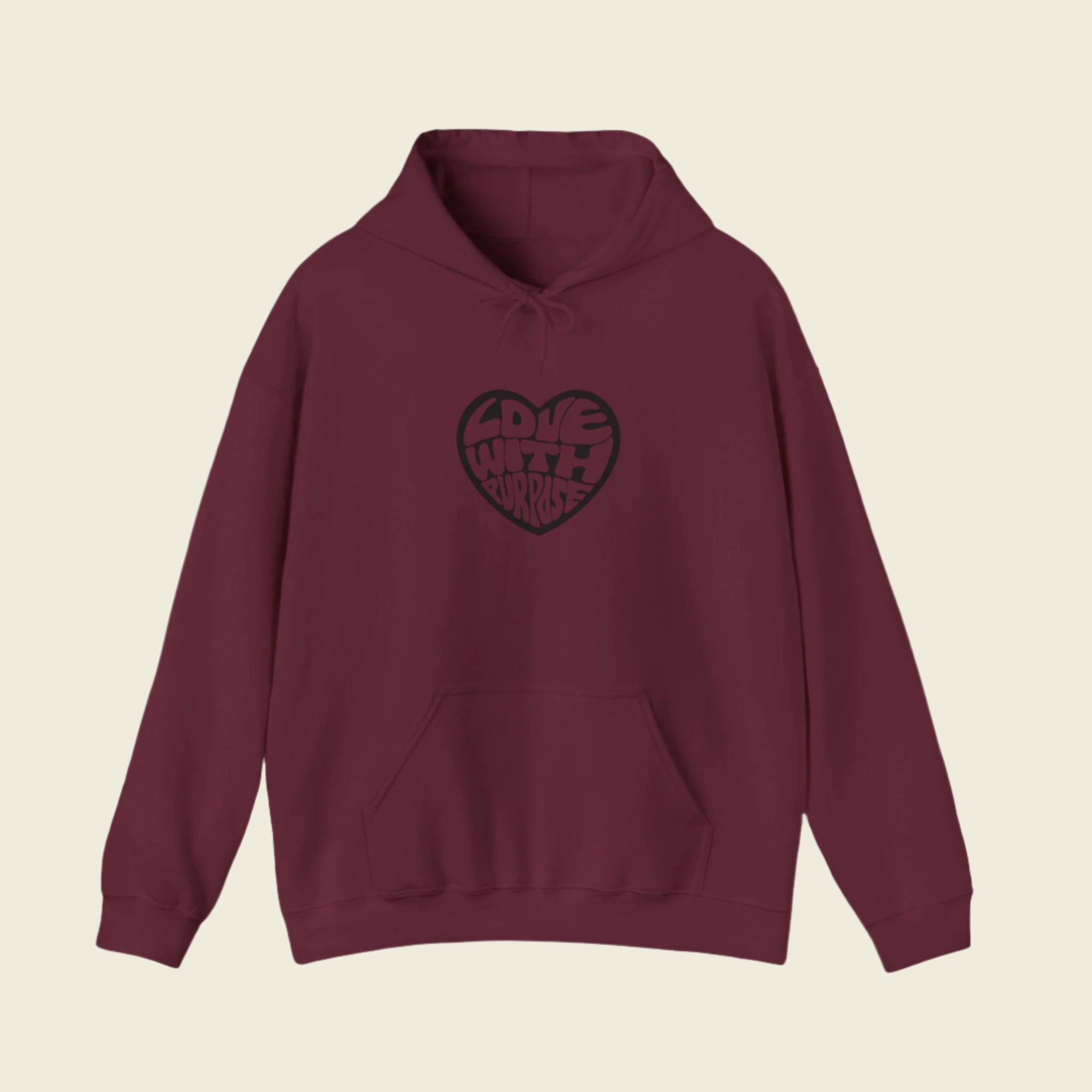 LWP Heart Unisex Heavy Blend™ Hooded Sweatshirt - Love With Purpose 