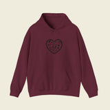 LWP Heart Unisex Heavy Blend™ Hooded Sweatshirt - Love With Purpose 