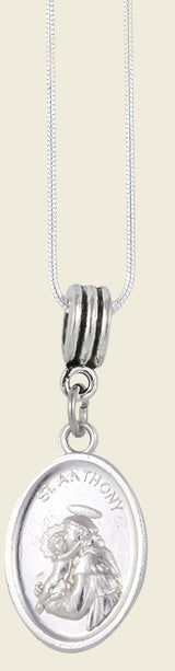 EPJ Saint Francis of Asissi Necklace | Saint Anthony Gifts Necklace Pendant Jewelry Jewlry Medal Charm Padua Accessories Stuff Gift for Men Women Decor Catholic Symbol-1