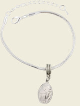St Francis Bracelet | St Francis Jewelry Hypoallergenic Stainless Steel Snake Chain Charm Bracelet with a St Francis Charm also known as St Francis of Assisi Great St Francis of Assisi Gifts-0