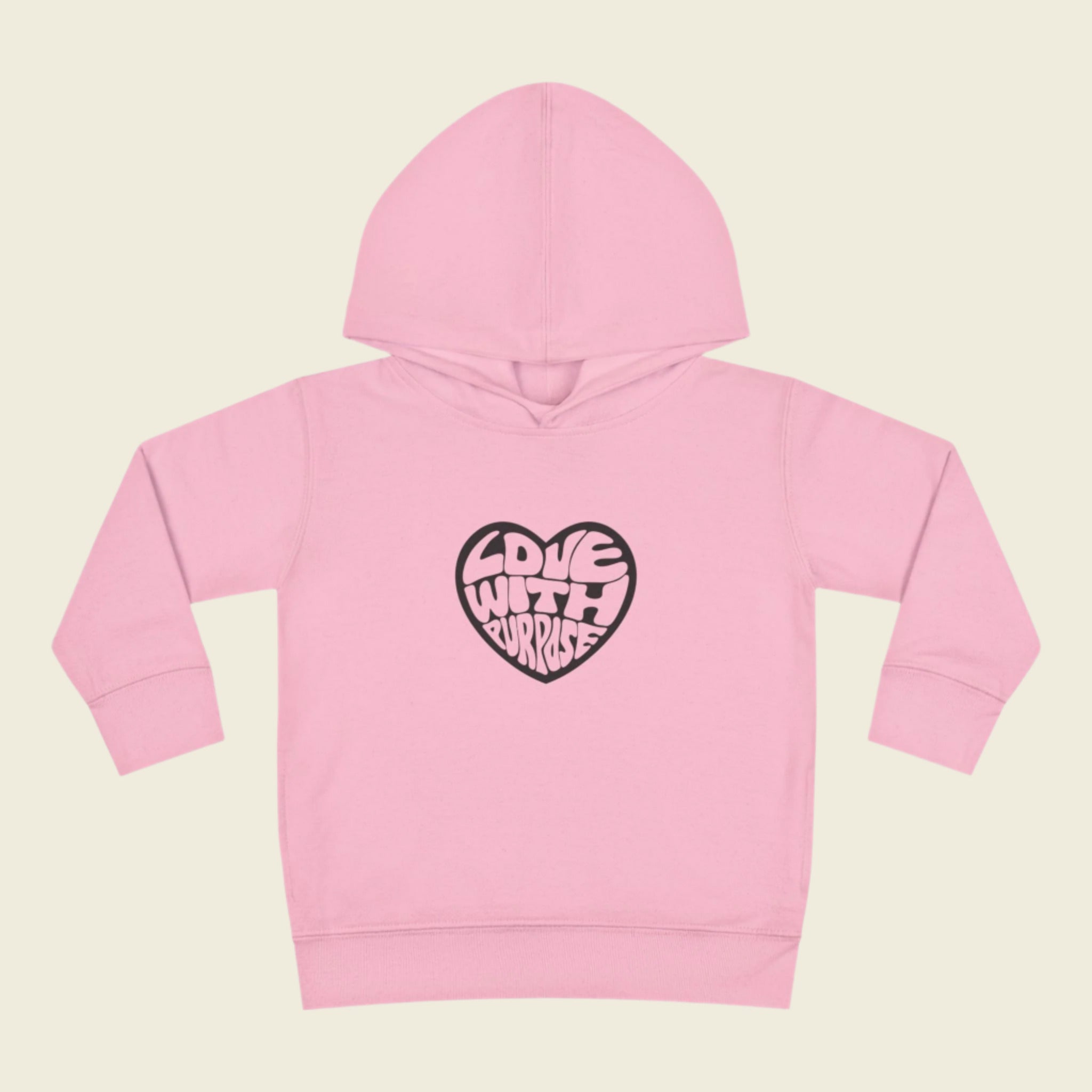 LWP Heart Toddler Pullover Fleece Hoodie - Love With Purpose 