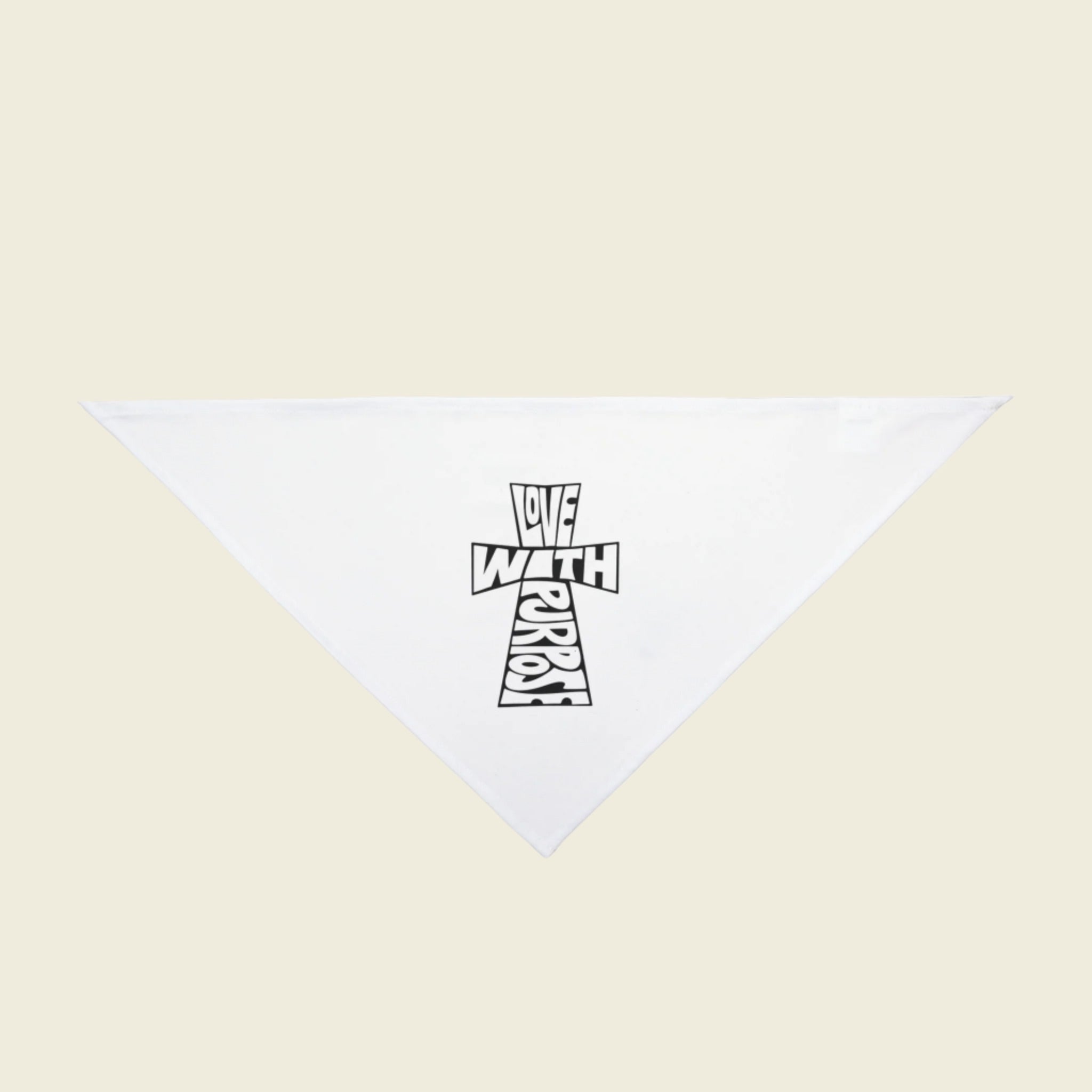 LWP Cross Pet Bandana - Love With Purpose 