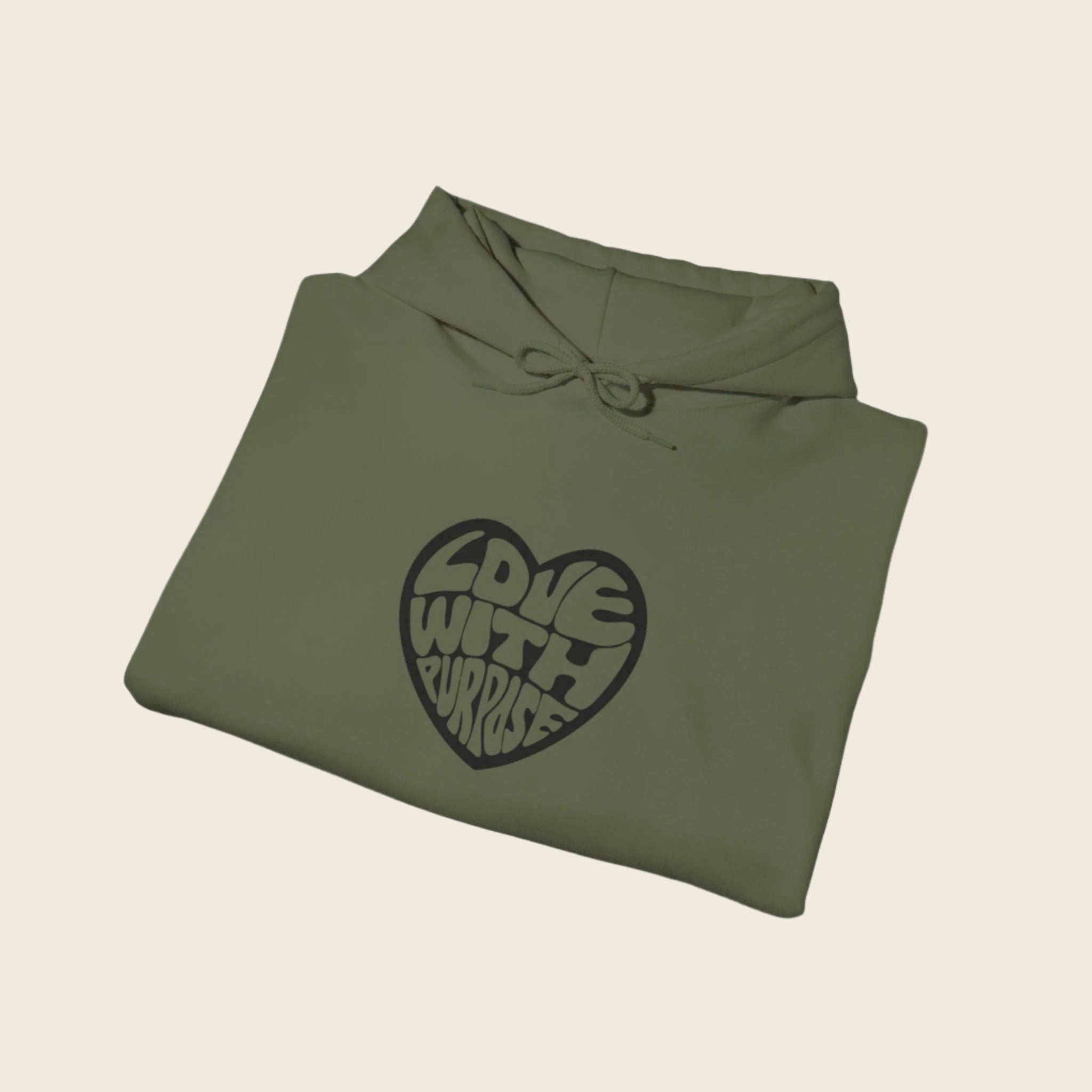 LWP Heart Unisex Heavy Blend™ Hooded Sweatshirt - Love With Purpose 