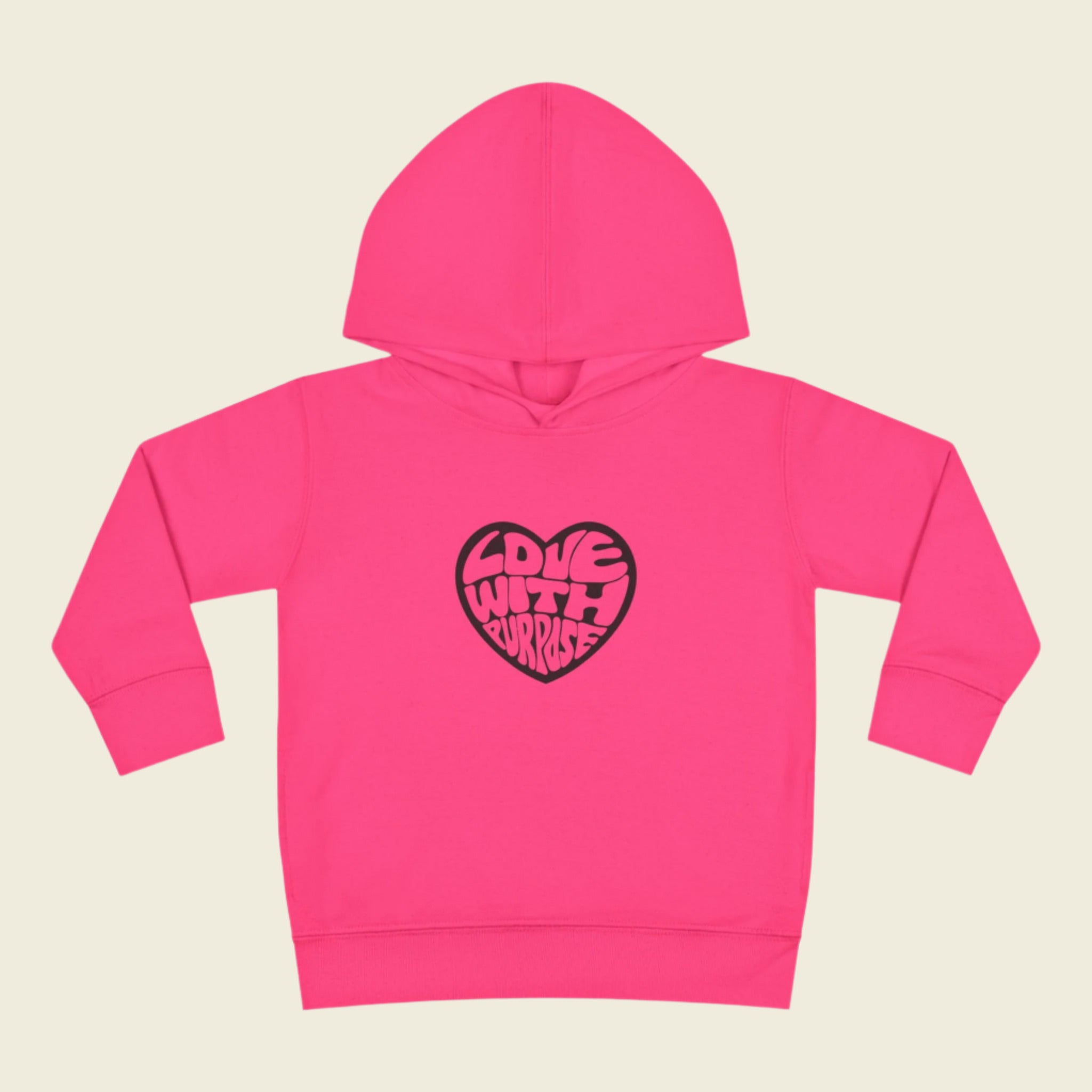 LWP Heart Toddler Pullover Fleece Hoodie - Love With Purpose 