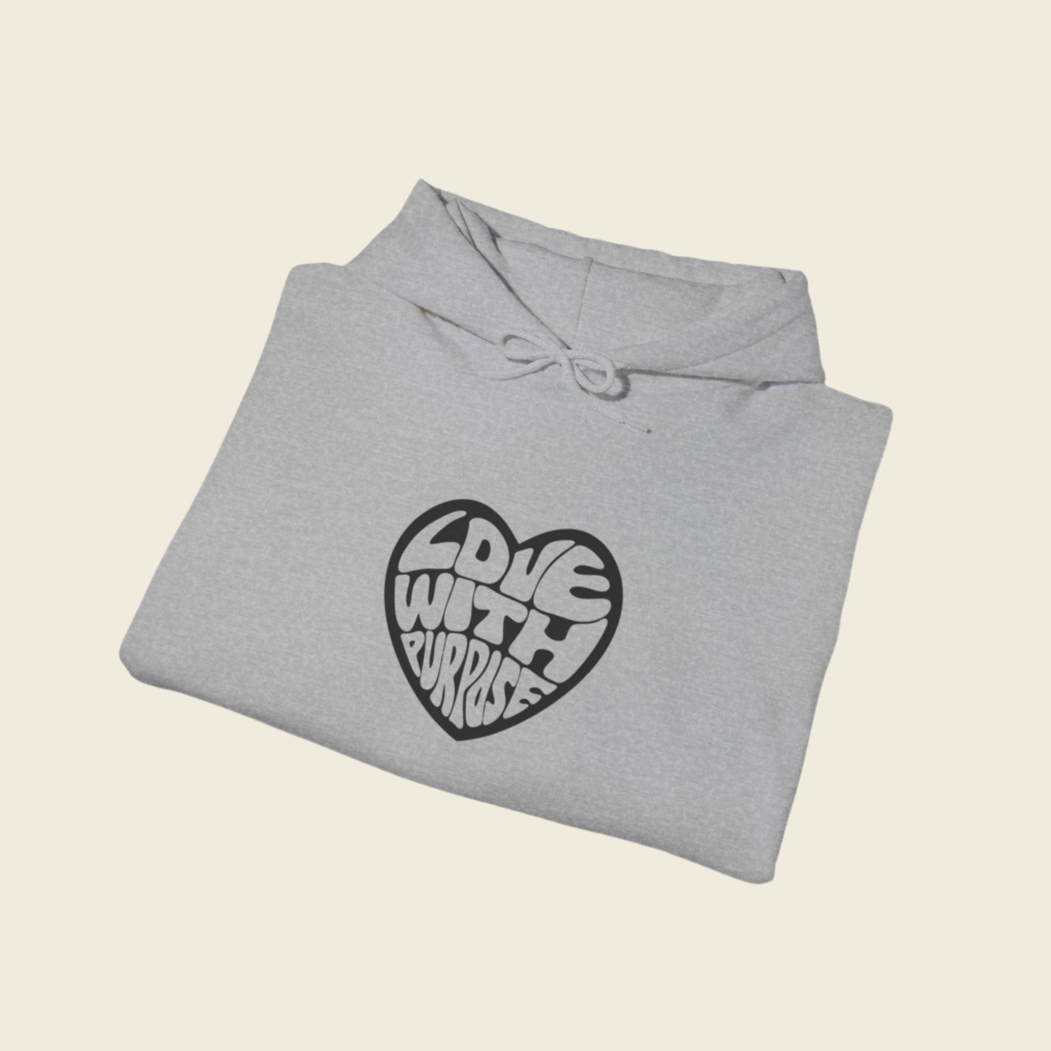 LWP Heart Unisex Heavy Blend™ Hooded Sweatshirt - Love With Purpose 