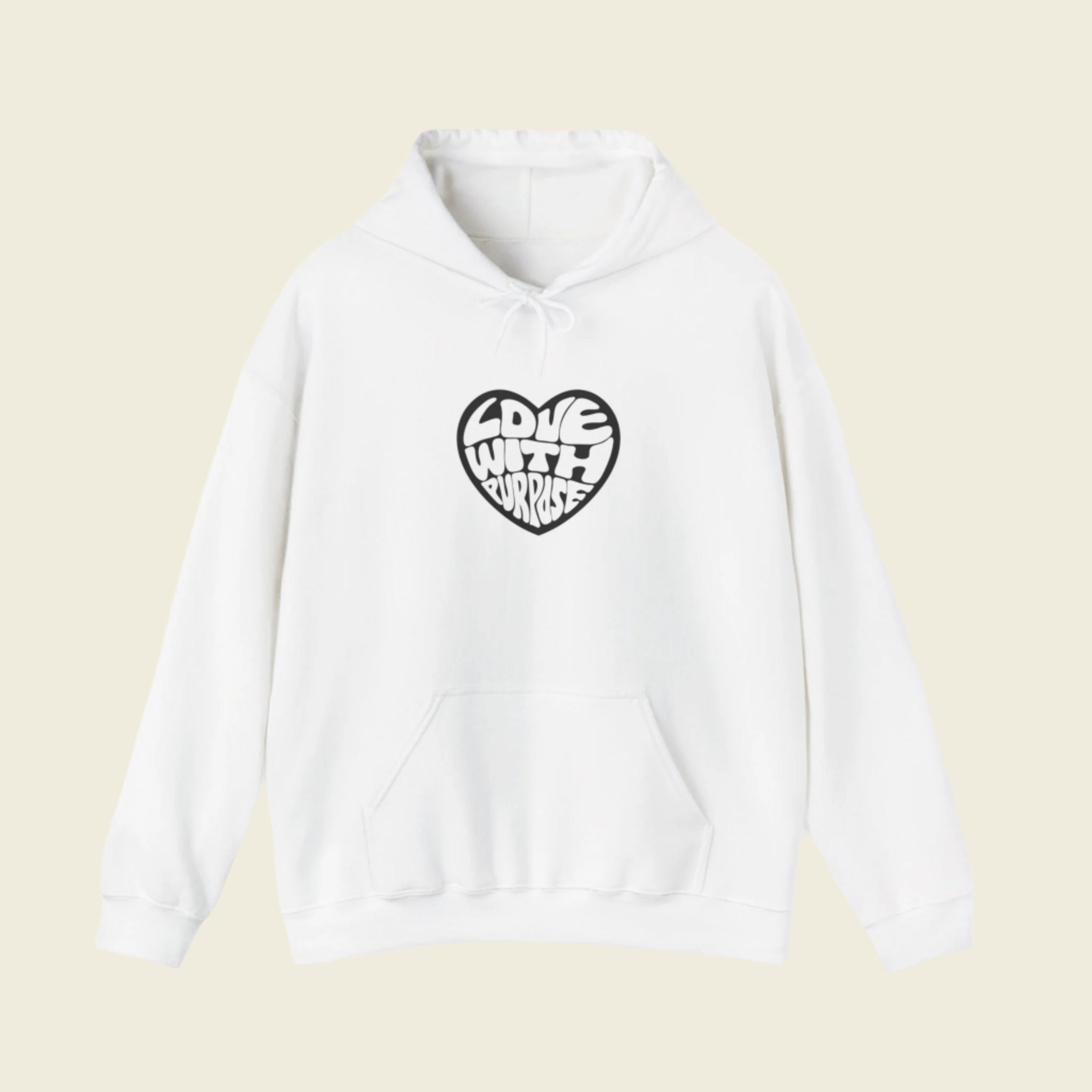 LWP Heart Unisex Heavy Blend™ Hooded Sweatshirt - Love With Purpose 