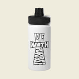 LWP Cross Stainless Steel Water Bottle, Sports Lid - Love With Purpose 