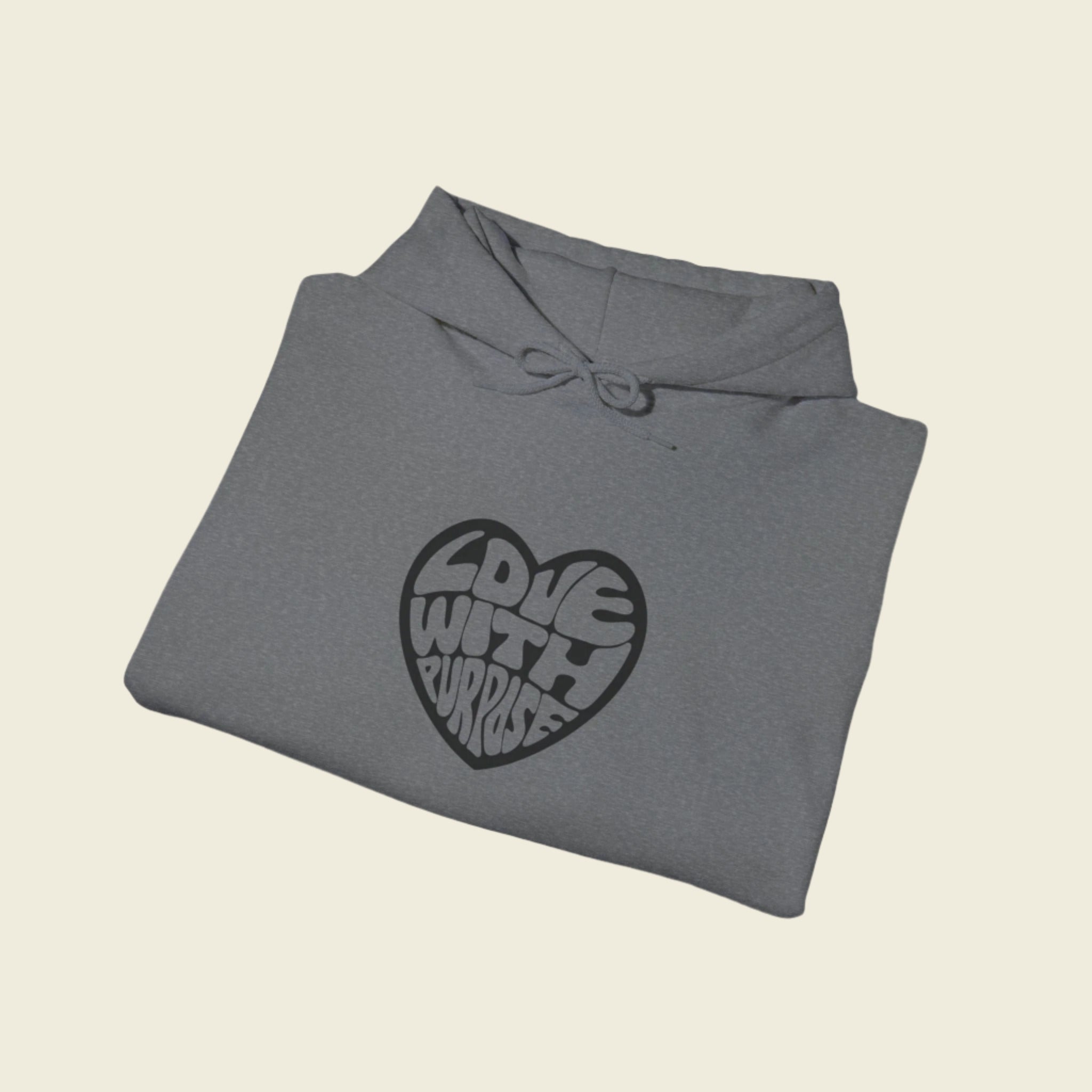 LWP Heart Unisex Heavy Blend™ Hooded Sweatshirt - Love With Purpose 