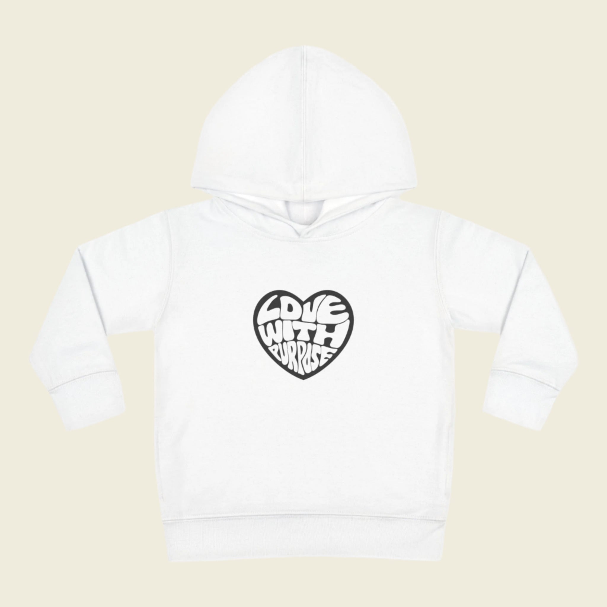 LWP Heart Toddler Pullover Fleece Hoodie - Love With Purpose 