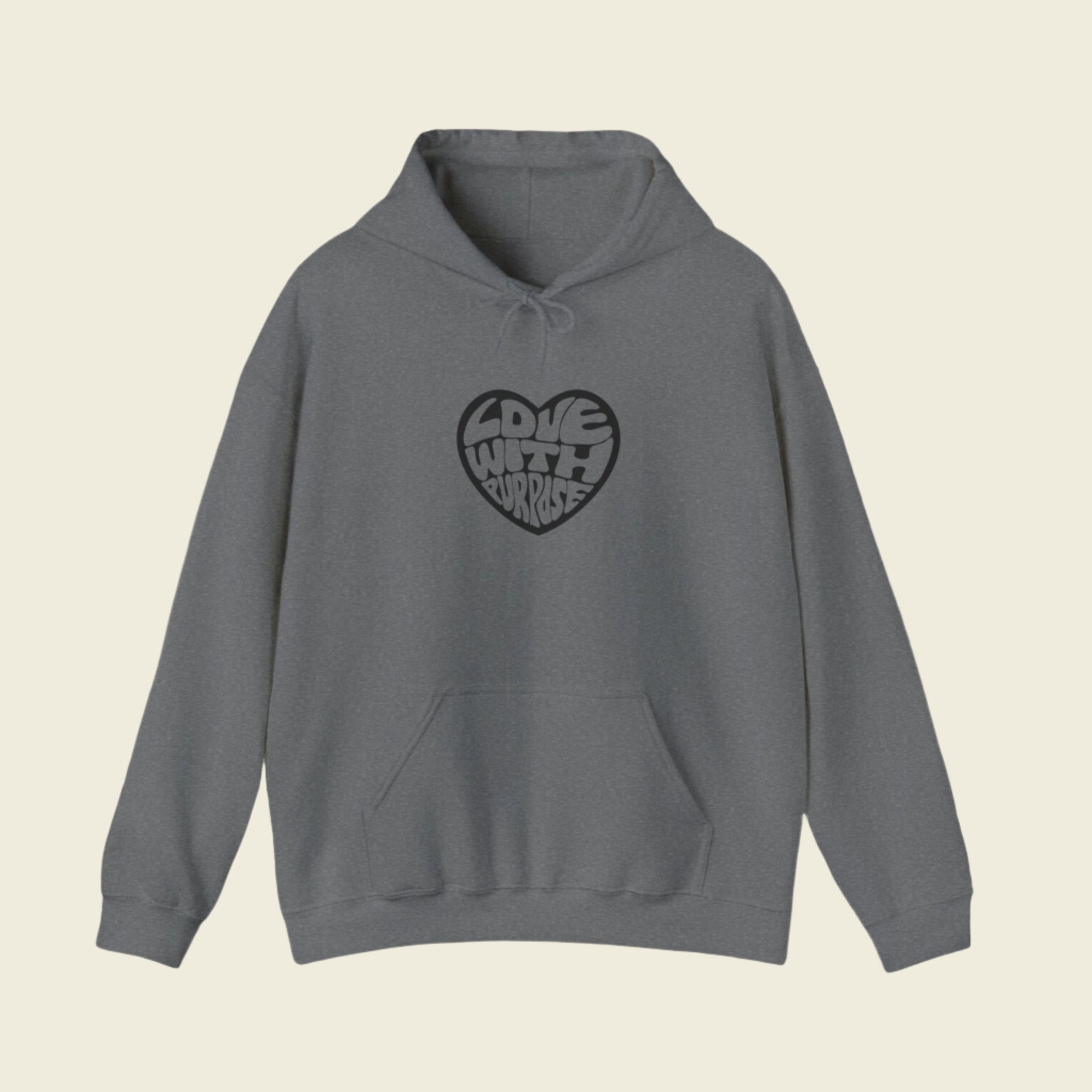 LWP Heart Unisex Heavy Blend™ Hooded Sweatshirt - Love With Purpose 