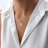 Virgin Mary Charm in 14K Gold-2